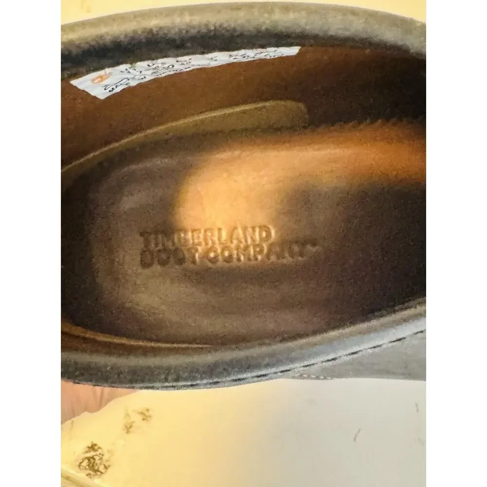 Timberland Boot Company Boots Mens 11 Black Leather Chukka Ankle Casual Lace Up